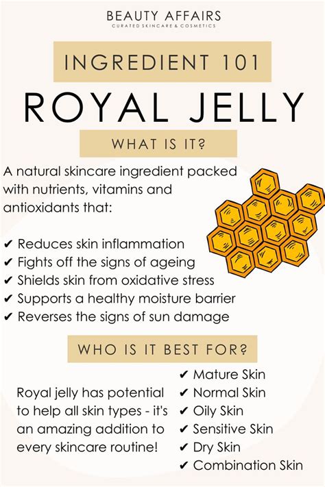 royal jelly skin care benefits.